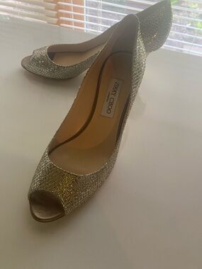 NEW! Jimmy Choo Glitter Heels Size 39.5!